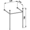 Полотенцедержатель LAUFEN KARTELL BY для раковины 810333/4/5 черный матовый 3.8533.5.450.000.1